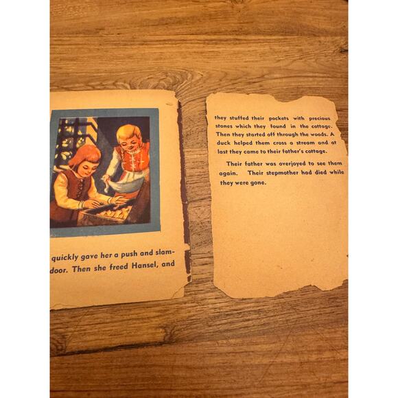 Vintage 'The Story of Hansel and Gretel' Small Book by Samuel Lowe Company - Picture 4 of 5